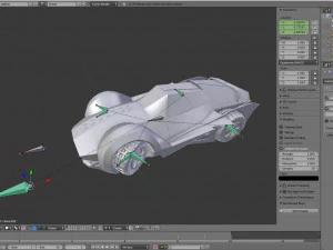 sci fi car 3D Model