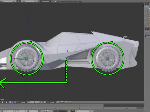 sci fi car 3D Model