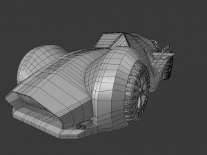 sci fi car 3D मॉडल