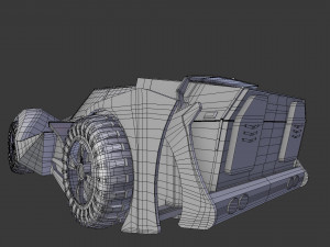 sci fi car 3D मॉडल
