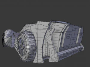 sci fi car 3D Model