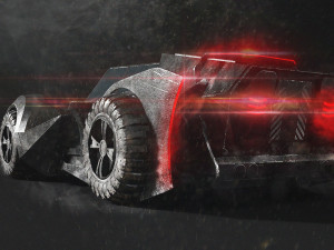 sci fi car 3D मॉडल