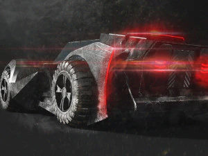 sci fi car 3D Model