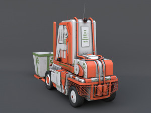 sci-fi forklift 3D मॉडल