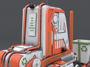 sci-fi forklift 3D मॉडल