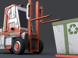 विज्ञान-फाई फोर्कलिफ्ट 3D मॉडल