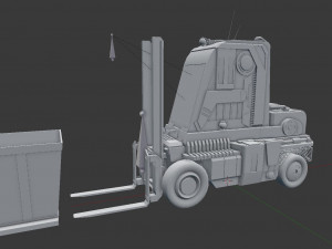 sci-fi forklift 3D मॉडल