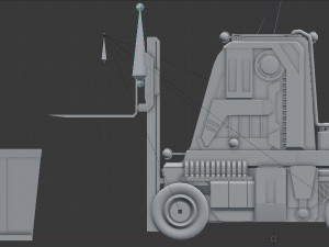 sci-fi forklift 3D मॉडल