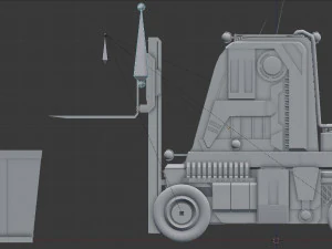 विज्ञान-फाई फोर्कलिफ्ट 3D मॉडल