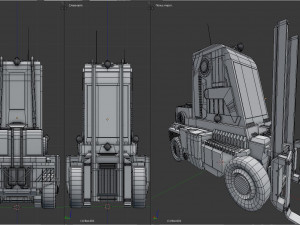 sci-fi forklift 3D मॉडल