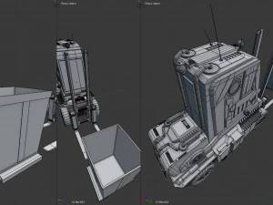 विज्ञान-फाई फोर्कलिफ्ट 3D मॉडल