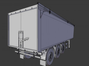 semitrailer 3D मॉडल