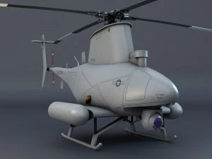 무인 헬리콥터 3D 모델