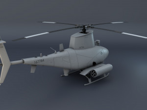 unmanned helicopter Modello 3D