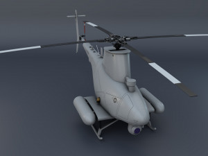 unmanned helicopter Modello 3D