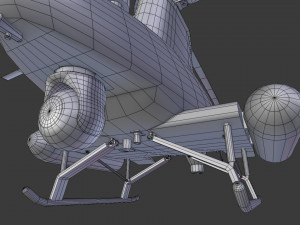unmanned helicopter Modello 3D