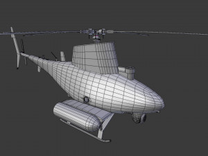 unmanned helicopter Modello 3D