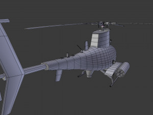 unmanned helicopter Modello 3D