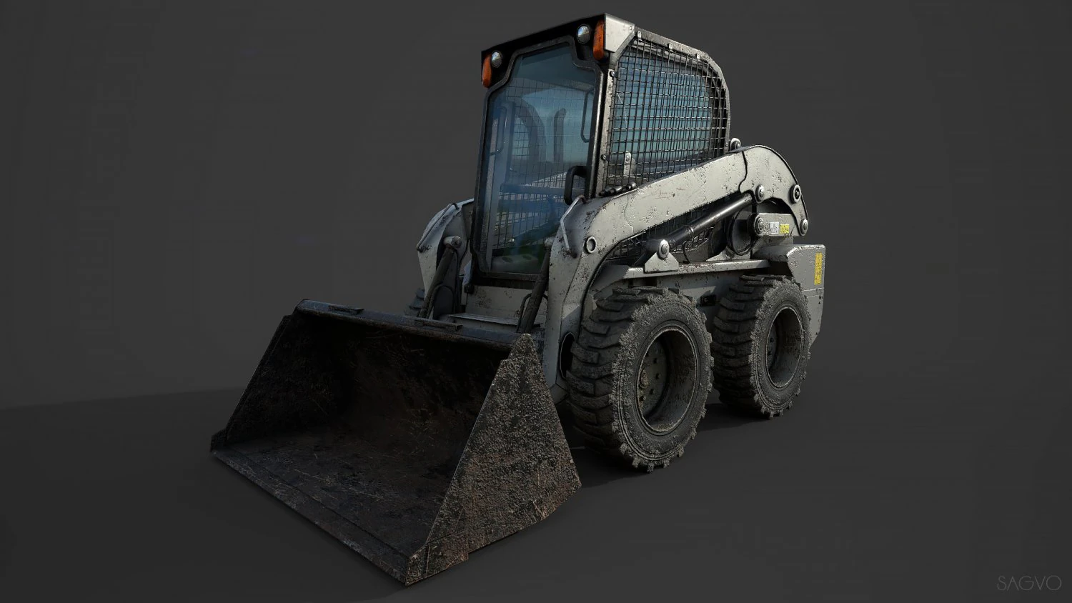 tractor l218 dirt 3D Model .c4d .max .obj .3ds .fbx .stl .blend 