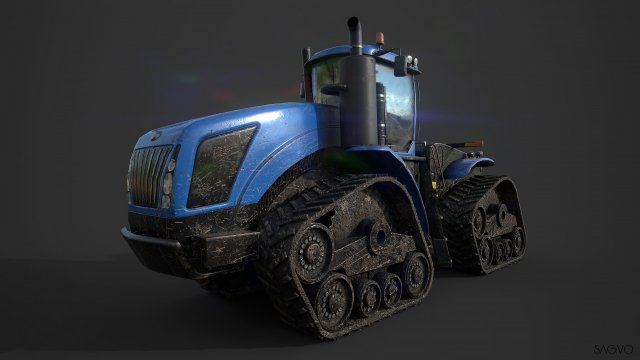 tractor t9 Model 3D .c4d .max .obj .3ds .fbx .stl .blend 