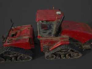 tractor 600 hp Modelo 3D
