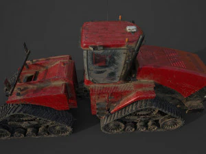 tractor 600 hp 3D Model