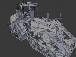 tractor 600 hp 3D Model