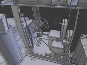 tractor 600 hp 3D Model