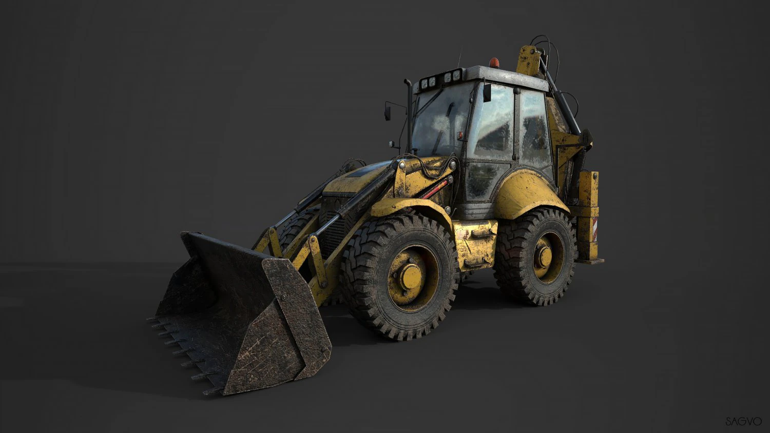 tractor b115 3D Model .c4d .max .obj .3ds .fbx .stl .blend 