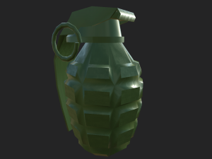 grenade low polly 3D Model