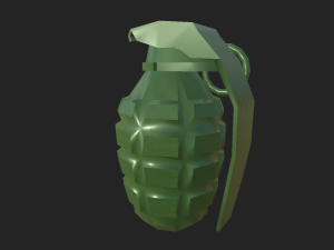 grenade low polly 3D Model