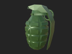 grenade low polly 3D Model