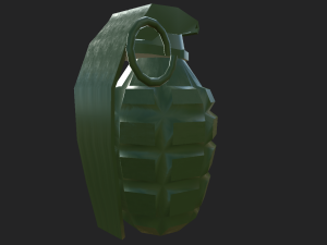 grenade low polly 3D Model