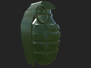 grenade low polly 3D Model