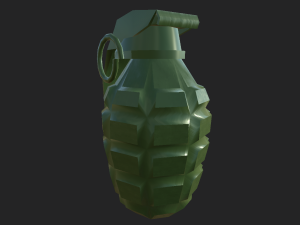 grenade low polly 3D Model