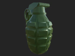 grenade low polly 3D Model