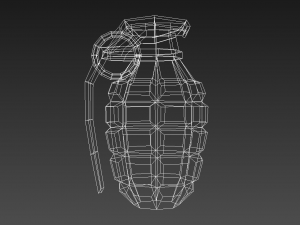 grenade low polly 3D Model