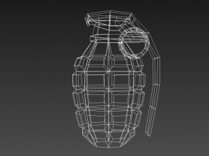 grenade low polly 3D Model