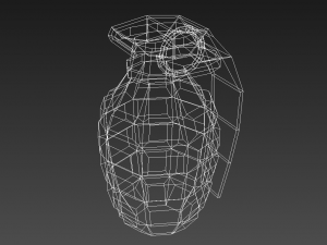 grenade low polly 3D Model