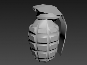 grenade low polly 3D Model