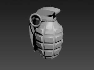 grenade low polly 3D Model
