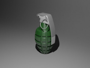 mk2 grenade Model 3D
