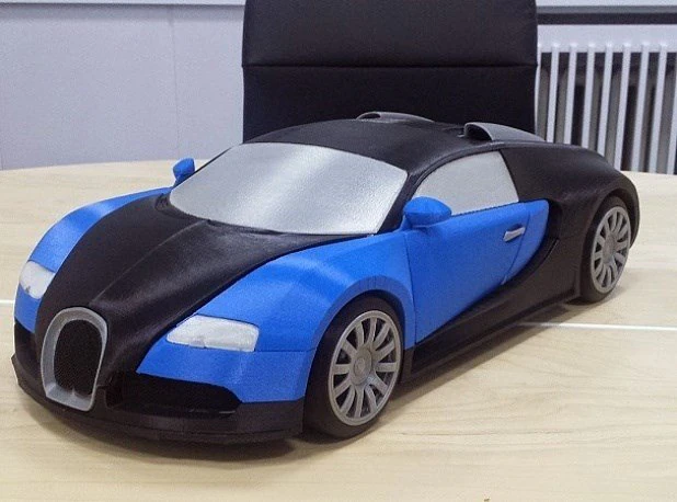 bugatti veyron 3D Print Model .c4d .max .obj .3ds .fbx .stl .blend 