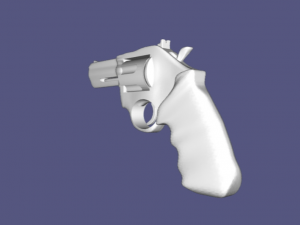 revolver Model Cetak 3D