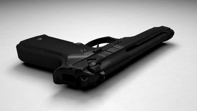 m9 beretta 3D Print Model .c4d .max .obj .3ds .fbx .stl .blend