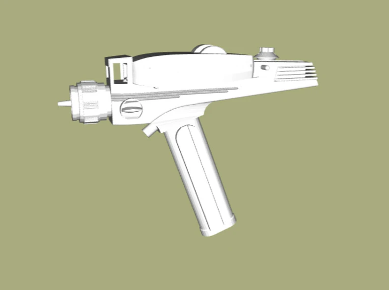 star trek phaser 3D Print Model .c4d .max .obj .3ds .fbx .stl .blend 