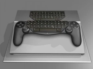 Controller pad keyboard hybrid 3D Print Model