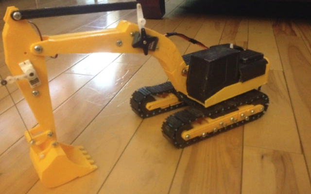 realistic excavator on 3d printer Modelo de impresión 3D .c4d .max .obj .3ds .fbx .stl .blend