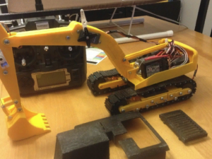 realistic excavator on 3d printer Modelo de impresión 3D