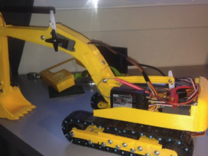 realistic excavator on 3d printer Modelo de impresión 3D